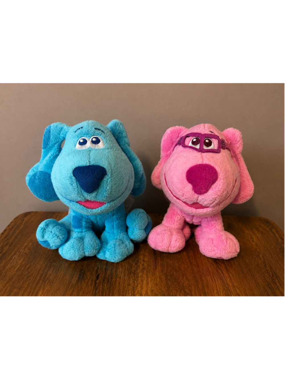 Blue's Clues & You Plush Set Blue Magenta 6" Nickelodeon Stuffed Animals Lot